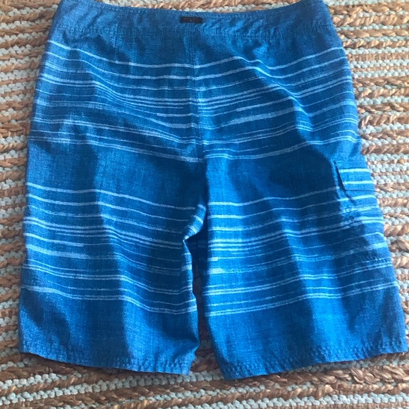 O’Neill Beach Surfer Ocean Blue White Board Shorts 34” - Picture 3 of 7